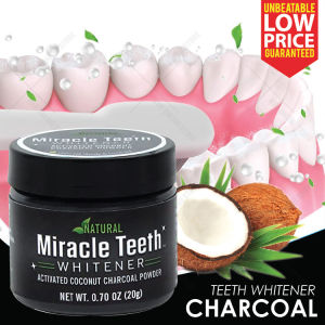Teeth Whitener Whitening Organic Activated Coconut Charcoal Powder/Serbuk Arang Pemutih Gigi