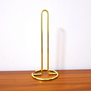Vertical Metal Paper Towel Holder Countertop Kitchen Tissue Roll Storage Rack Napkins Paper Rack