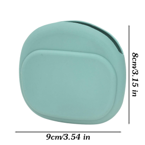 Multifunctional Silicone Small Item Storage Case / Earphone & Data Cable Protective Box / Lightweight Carry Purse for Daily Coins Lipstick Keys Storage