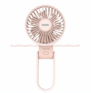 Memoo Mini Portable Fan Travel Pink White Kipas Angin Mini Model Lipat Model Simple Memo Foldable Handle