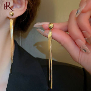 Frascati kim loại thời trang màu vàng Bông tai dáng dài tua rua Thiết Kế Mới Khác Nhau Mặc Eardrop Cho Phụ Nữ Phụ Kiện Sang Trọng