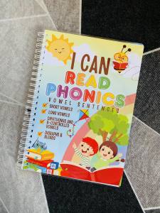 I CAN READ PHONICS VOWEL SENTENCE / READING BOOK FOR BEGINNERS A4/A5 SIZE