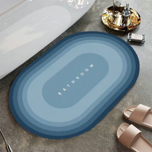 Quick Drying Diatom Mud Soft Mat Anti-Slip Bathroom Foot Mat Absorbent Floor Mat diatomite mat bath mat Quick Dry Diatomite Mat Anti Sleep Anti Odor Quick Dry Original Foot Mat 软硅藻泥地垫吸水脚垫