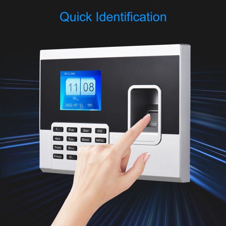 Attendance Machine 2.8in TFT Screen Quick Identification Large Time ...
