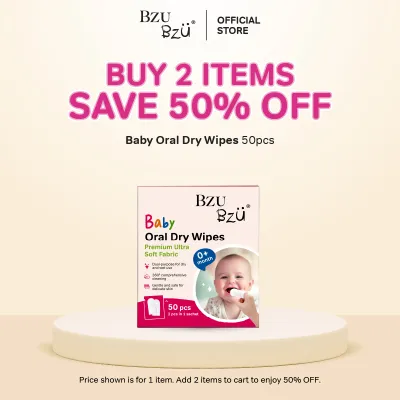 BZU BZU Baby Oral Dry Wipes 50pcs