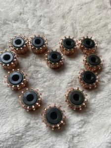 COMBO 2 cổ góp quạt 12 lam đồng. Cổ góp quạt động cơ dùng cho ô tô xe hơi