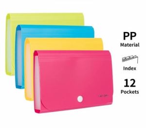 Deli Dompet plastik A6 map uang map nota map giro Expanding File - E5561