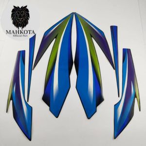 STRIPING STICKER LIS LES POLET honda gl max glmax 2003 hitam lis hijau list body standar berkualitas murah Mahkota Stiker