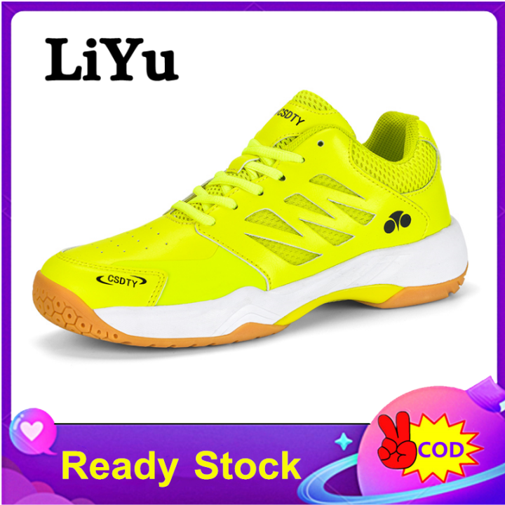 LiYu New Style Badminton Sport Shoes Men and Women Casual Running Shoes  Couple Sneakers Comfortable Breathable Tennis Badminton Shoes Non-slip