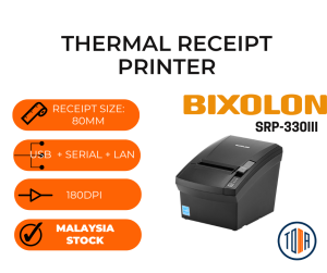 Bixolon SRP-330III Thermal Receipt Printer 80mm (USB + LAN + Serial) POS Printer