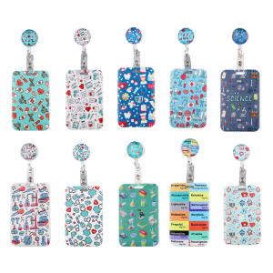 Rotating Holder Doctor Nurse Badges Reels Holder Retractable Holder For Office School Hospital Staff