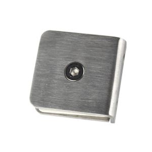 0/90° Square Stainless Glass Clamp Single / Double Side Clip for Shower Enclosure Stair Railings