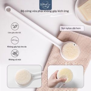 Cây Cọ Lưng & Bàn Chải Chà Lưng Phong Cách Nhật Bản Cao Cấp - Giúp Tẩy Tế Bào Chết Massage Lưng Thư Giãn Sạch Thơm