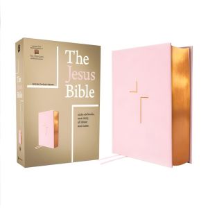 Pink Sacred Book Pink Hardcover Bible The Jesus Bible Christ Study Book With Thumb Index Maps Footnotes Vintage Culture