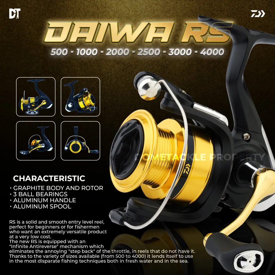 Reel Daiwa RS 500, 1000 C, 2000, 2500, 3000 C, 4000