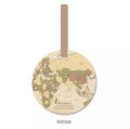 WORLD MAP Travel Luggage Tag Label Koper Motif Karakter Lucu Unik NJ40. 
