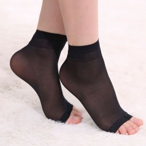 RUANGE Chic Lovely Women Ultrathin Stocking Foot Smooth Ultrathin Open Toe Mid-Ankle Socks