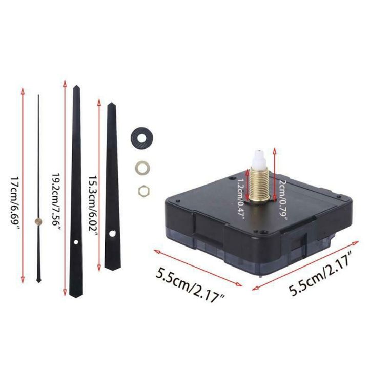 Zhiyinlon Silent Quartz Clock Movement Replacement Mechanism – Battery Powered With Hand Tool Kit