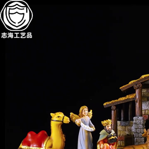 Baby Jesuses Holy Family Statue Miniature Christmas Nativity Scene Sculpture Xmases Indoor Home Table Holiday Decors