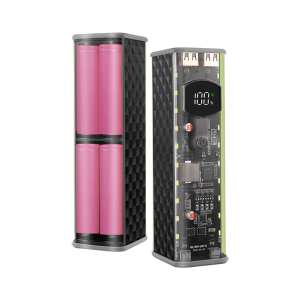 Easy Installs 8x18650 Transparents Chargers Case 45WPD Fast Charge Technology MultiPorts Output