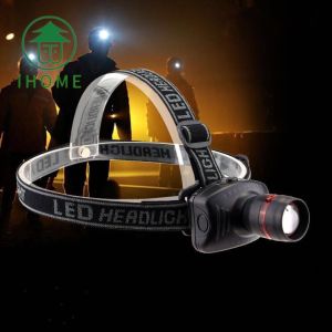 IH ไฟฉายคาดหัว ไฟคาดหัว ส่องสว่างระยะไกล LED หน้าไฟ ปรับความสว่างได้ กันน้ำใช้งานลุยฝนได้ ใช้งานง่าย ไฟส่องกบ ใช้งานกับถ่าน 3A จำนวน 3 ก้อน