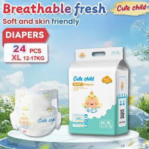 Cute Child Baby Tape Diaper Size NB-XL With High Breathability and High Water Absorption COD
