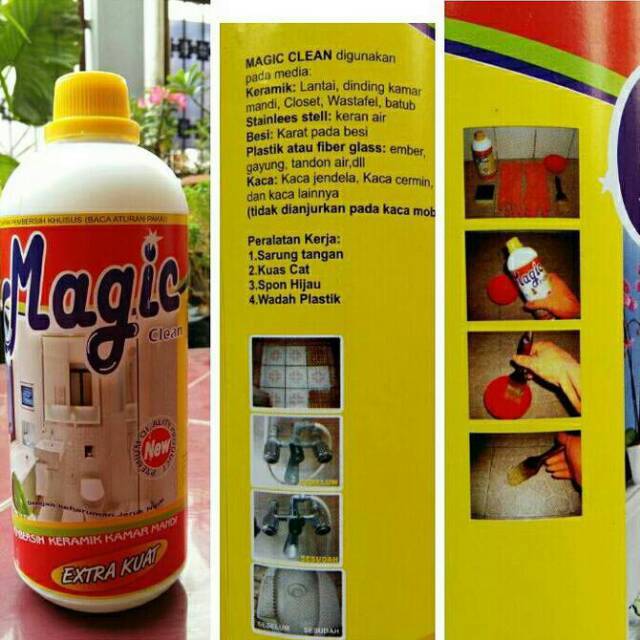 MAGIC CLEAN PEMBERSIH KERAMIK ISI 1 LITER | Lazada Indonesia