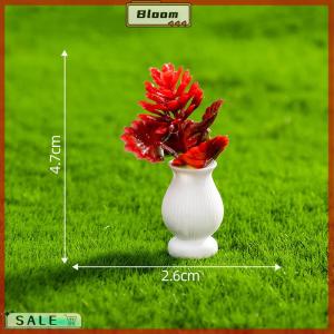 Follow Get New[Bloom Z] 1:12 Dollhouse Miniature Flowerpot Potted Plants Bonsai Model Garden Decor Toy Micro Landscape Doll House Accessories