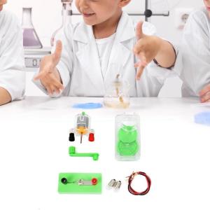 DIY Generator Motor Set Hand Generator Motor Assemble Kits Stem Toy Physical Experiment Model for Physical Learning