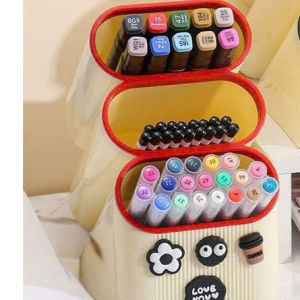 Hộp Đựng Bút 3 Tầng Tiện Lợi Ống Cắm Cọ Trang Điểm Tiện Lợi Gọn Gàng Góc Làm Viêc Và Học Tập