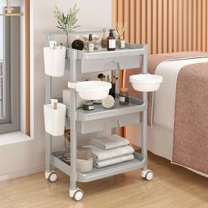 FFBH Japanese Style Simplicity Trolley Storable Barber Shop Modern Trolley Designer Multifunctional Furniture Pousser Un Chariot HBSC T4N8K