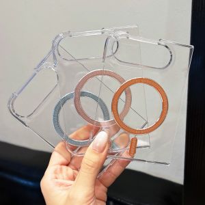 For iPhone 18 Ultra Luxury Ultra Slim Clear Acrylic For Magsafe Wireless Charge Case for iPhone 18 Fold Shockproof Hard PC Cover