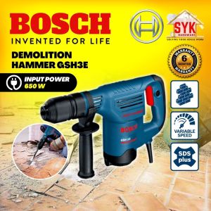 SYK Bosch GSH 3 E Professional Heavy Duty Demolition Hammer Drill Electric Concrete Breaker Hacker - 0611320703