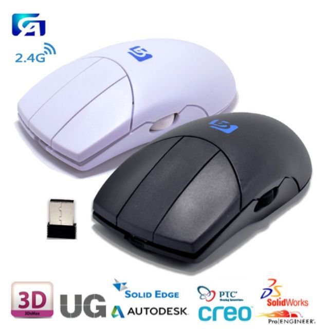 Mouse 3 button Wireless เม้าส์ 3ปุ่มไร้สาย | Lazada.co.th