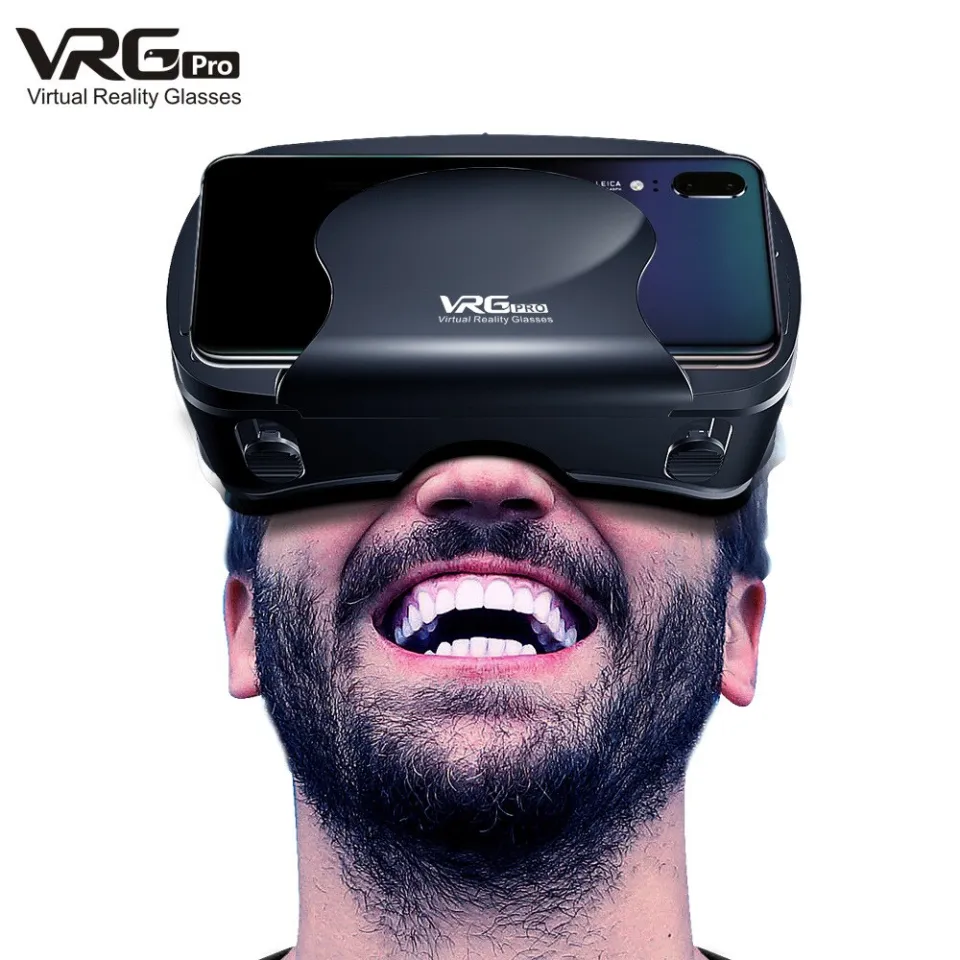 3D VR Headset Smart Virtual Reality Glasses Inches Helmet