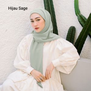 ZIYA - Jilbab Segi Empat Inner 2 layer- Hijab Instan Ceruty Babydoll Premium Jilbab Segiempat Instan Plus Inner 2IN1