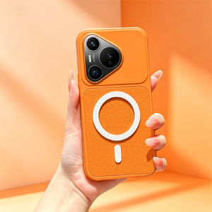 Case For Redmi Note 14 13 Pro Plus Poco X6 Note 13 14 4G 5G Poco Turbo 4 Pro 5G Lychee Minimalist Lambskin Wireless Magnetic Phone Case