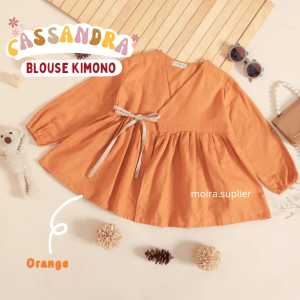 ATASAN CEWE LINEN CASSANDRA KIMONO OUTFIT ANAK PEREMPUAN LUCU
