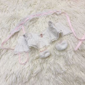 COMPILA Hoodies 20cm Cotton Doll Dress Lolita Head Cover Plush Toy Clothes No Attributes Dolls Clothes Sweet Cotton Doll Clothes 20cm Cotton Doll