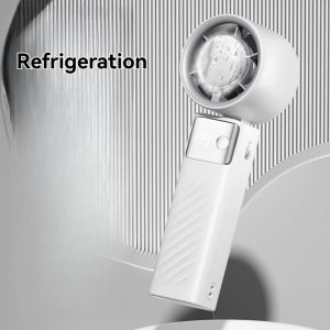 High Speed Cooling Handheld Fan Mini Fan Digital Display Air Cooler Fan Turbo Rechargeable Fan USB Fan 199 Level