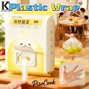 Keranixy Disposable Plastic Wrap Cover Fresh Storage Bag Multi Functional Food Grade PE Plastic Cling