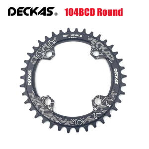 DECKAS 104BCD Vòng 40/42/44/46/48/50/52 T Getande Leo Núi Xe Đạp Wiel MTB Xe Đạp Cho 8-12 Tốc Độ Crankset Nhôm Chainring