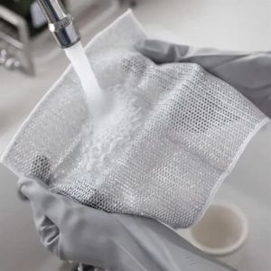 KHĂN LƯỚI RỬA CHÉN ĐA NĂNG SET 5 CÁI | GIẺ RỬA BÁT MIẾNG CỌ NỒI KHÔNG TRẦY CHẢO CHỐNG DÍNH