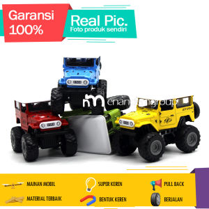 Diecast Mainan Mobil Extreme Offroad SUV Modern City Truk Pullback Metal