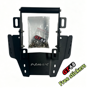 CNC Windshield Mount Navigation Bracket For NMAX V1 V2 V3 Side Mirrors Multi-Functional And Adjustable