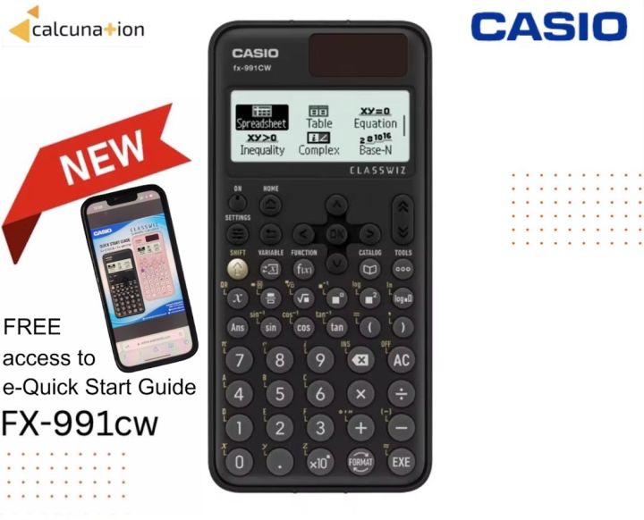 SCIENTIFIC CALCULATOR - Casio FX991CW CLASSWIZ Black color w/ one year ...