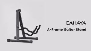 CAHAYA Guitar Stand Folding A frame Floor Universal Metal for Acoustic Classical Electric Bass Guitars Banjo Ukulele Portable CY0251