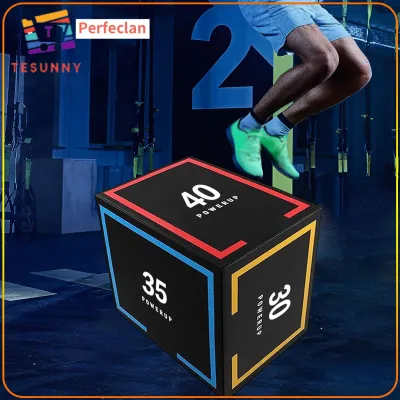 3 in 1 Plyometric Jump Box Plyo Box Sturdy Fitness for Home Gym Versatile PVC Portable Jumping Agility Box Step up Box