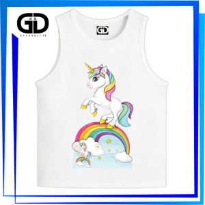 GDapparelco Sando for kid girl Cute Unicorn Sleeveless 0-12 year old Toddler Casual Wear Tank Top