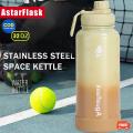 AguaFlask Thermos 1000ML 32oz Wide Mouth with Cap Lid Vacuum Insulated Tumbler Drinking Water Bottle Tumbler Hot and Cold. 